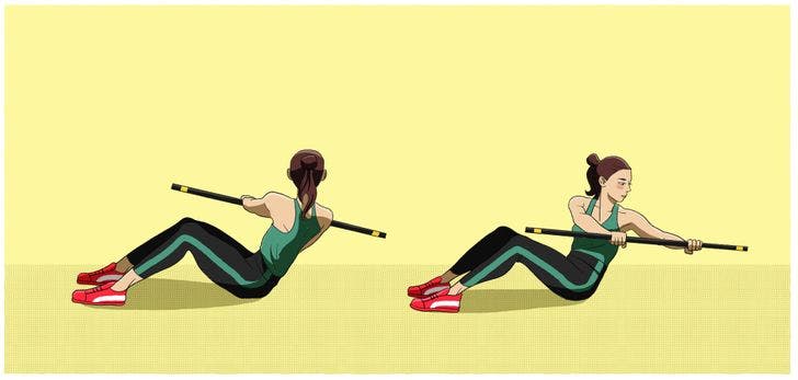 8 exercices à faire avec un manche à balai pour réduire la graisse du dos et tonifier les bras