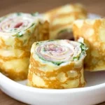 Crêpes au jambon et fromage frais recette apéro