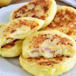 Escalopes de pommes de terre farcies au jambon