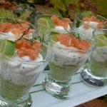 Verrine avocat chantilly de saumon recette apero