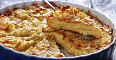Gâteau invisible aux pommes, léger et fondant !