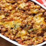 Casserole de Cheeseburger recette Keto faible en glucides