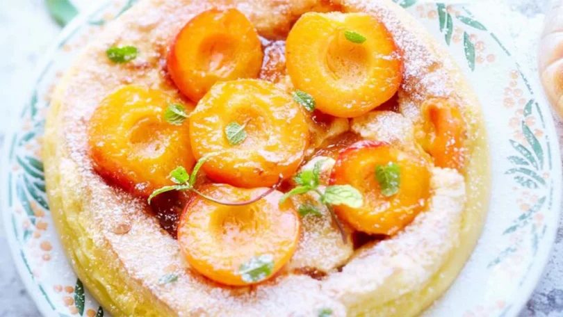 Gâteau magique aux abricots
