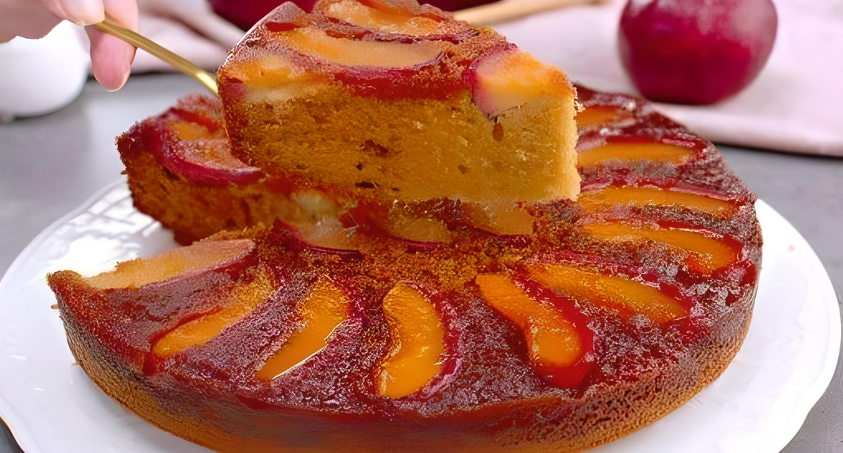 Gâteau aux pommes renversé : adorer !