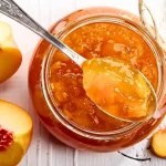 Confiture de pêche faible en sucre