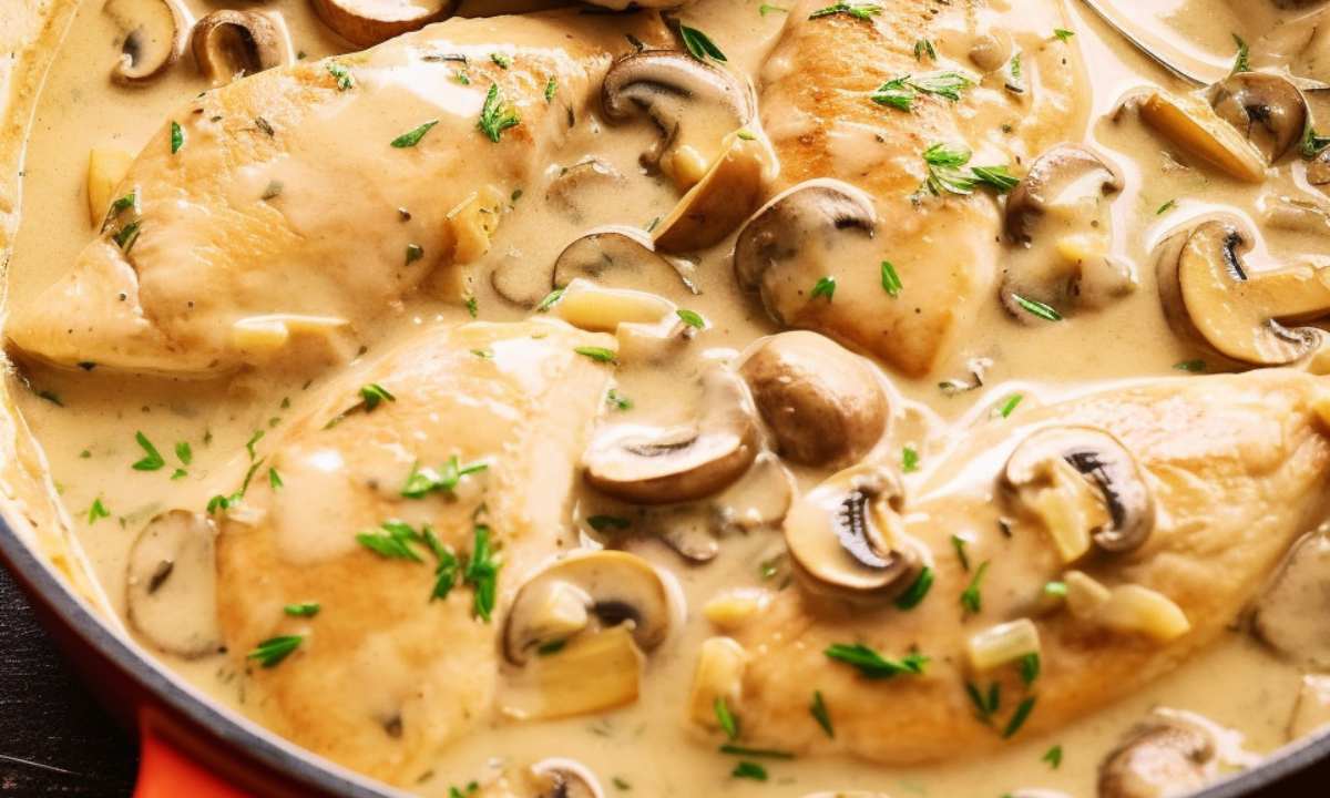 Blanquette de poulet aux champignons