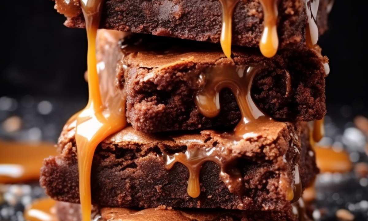 Brownie chocolat caramel au beurre salé