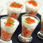 Verrines de saumon fumé et Philadelphia